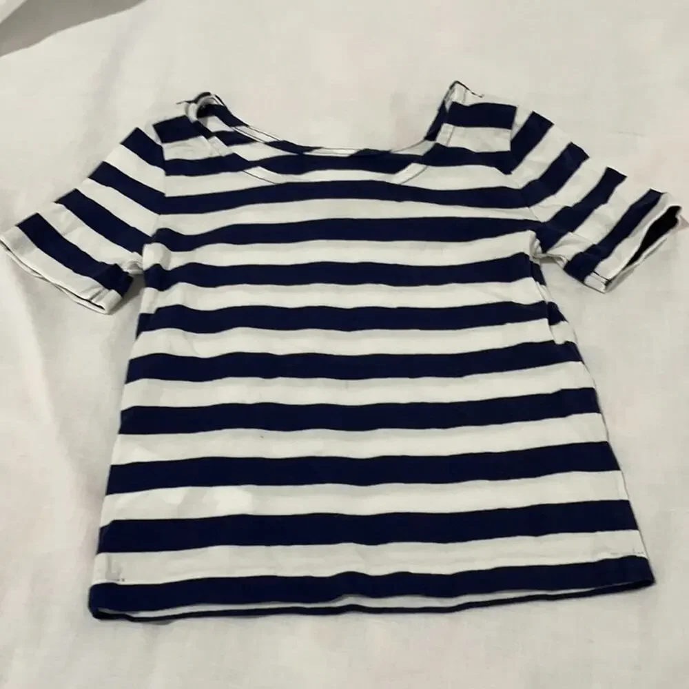 Ralph Lauren 4t navy white stripe t worn once